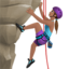 Woman Climbing, Medium skin tone