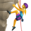 Woman Climbing emoji, Apple design