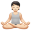 Person in Lotus Position, Light skin tone
