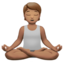 Person in Lotus Position, Medium skin tone