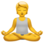 Download Person in Lotus Position emoji, Apple style