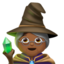Woman Mage, Medium-dark skin tone