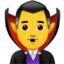 Download Man Vampire emoji, Apple style