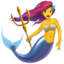Mermaid emoji, Apple design