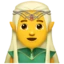 Man Elf emoji, Apple design