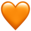 Download Orange Heart emoji, Apple style