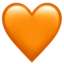Orange Heart emoji, Apple design