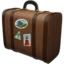 Luggage emoji as drawn by iPhone