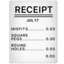 Receipt emoji, Apple design