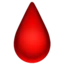 Drop Of Blood emoji on iPhone