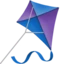 Kite emoji on iPhone