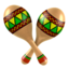 Maracas emoji, Apple design