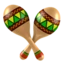Maracas emoji on iPhone