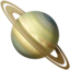 Ringed Planet emoji on iPhone