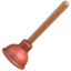 Plunger emoji as drawn by Apple