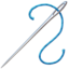 Sewing Needle emoji, Apple design