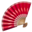 Folding Hand Fan emoji, Apple design