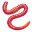Worm emoji, Apple design