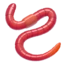 Worm emoji on iPhone