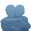 Download People Hugging emoji, Apple style