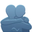 People Hugging emoji, Apple design