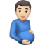 Pregnant Man, Light skin tone