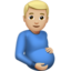 Pregnant Man, Medium-light skin tone