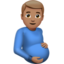 Pregnant Man, Medium skin tone