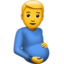 Download Pregnant Man emoji, Apple style