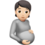 Pregnant Person, Light skin tone