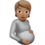 Pregnant Person, Medium skin tone