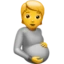 Pregnant Person emoji, Apple design