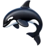 Orca emoji on iPhone