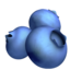 Blueberries emoji, Apple design