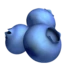 Blueberries emoji on iPhone