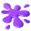 Splatter emoji on iPhone