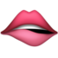 Biting Lip emoji, Apple design