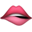 Biting Lip emoji on iPhone