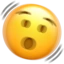 Shaking Face emoji, Apple design