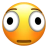 Distorted Face emoji on iPhone