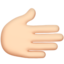 Rightwards Hand, Light skin tone