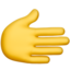 Rightwards Hand emoji, Apple design