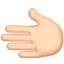 Leftwards Hand, Light skin tone