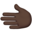 Leftwards Hand, Dark skin tone