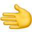 Leftwards Hand emoji, Apple design