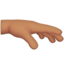 Palm Down Hand, Medium skin tone