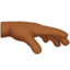 Palm Down Hand, Medium-dark skin tone