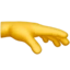 Palm Down Hand emoji on iPhone