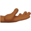 Palm Up Hand, Medium-dark skin tone