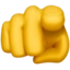 Index Pointing at the Viewer emoji on iPhone